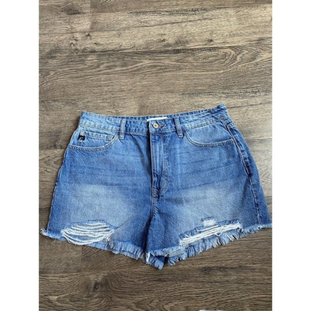 EUC Womens KanCan Cut‎ Off Distressed Denim Shorts Size 11/29